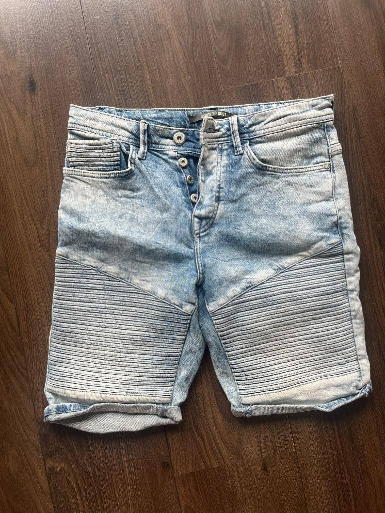 Ashes to dust korte broek maat S, Ophalen of Verzenden, Gedragen, Blauw, W32 (confectie 46) of kleiner