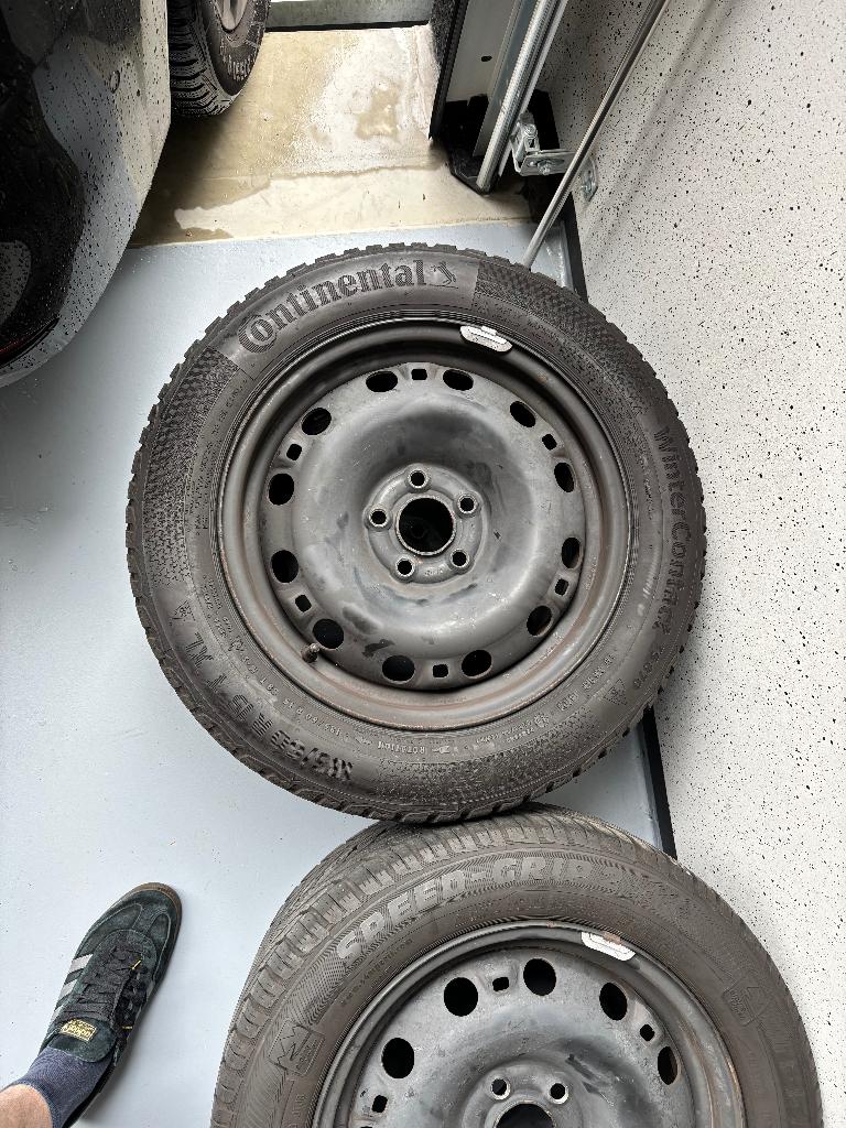 Winterbanden met stalen velgen Polo 6R, Auto-onderdelen, Banden en Velgen, Ophalen, Gebruikt, 15 inch, Band(en)