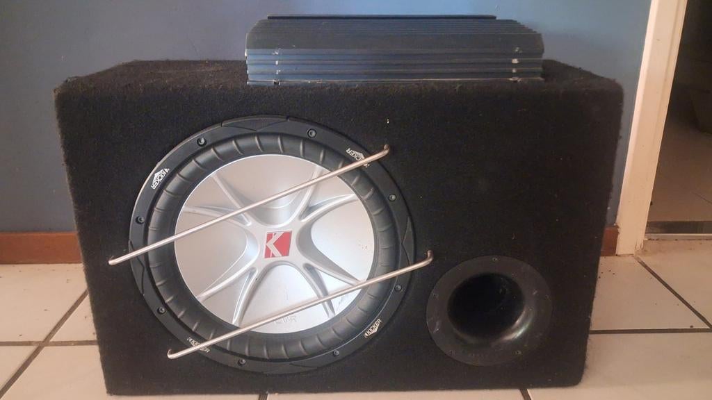 Kicker met versterker., Auto diversen, Ophalen, Gebruikt