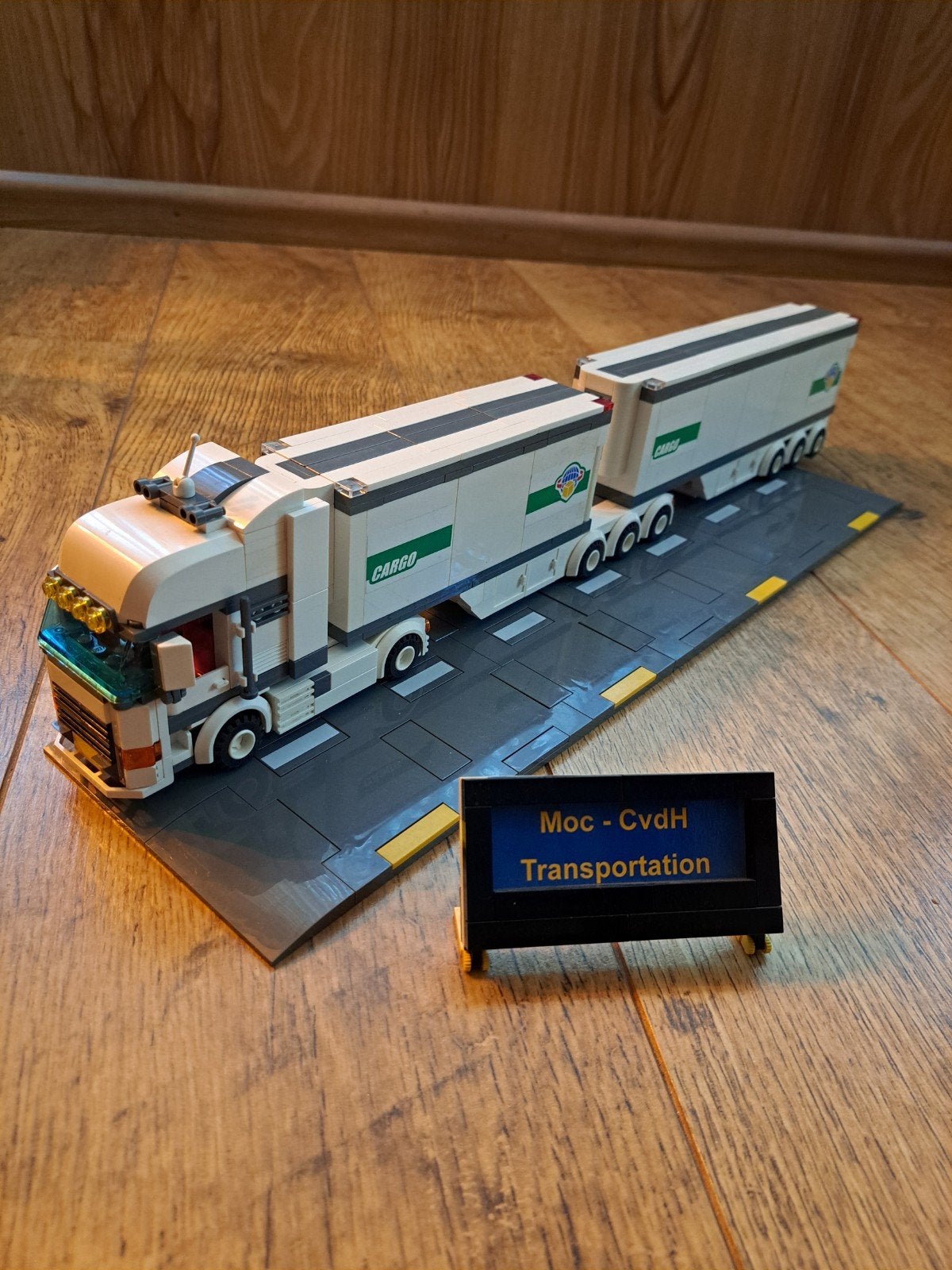 Lego City MOC LZV Trekker met 2 Koel/Vries Trailers, City, MOC (eigen creatie), Lego, Ophalen of Verzenden
