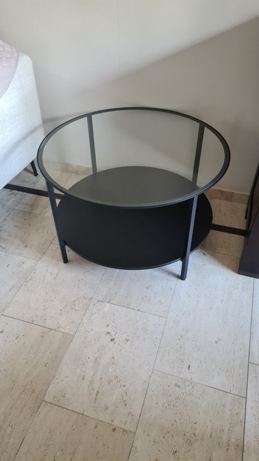 IKEA salontafel 75 cm, Ophalen, 50 tot 100 cm, Rond, 50 tot 100 cm