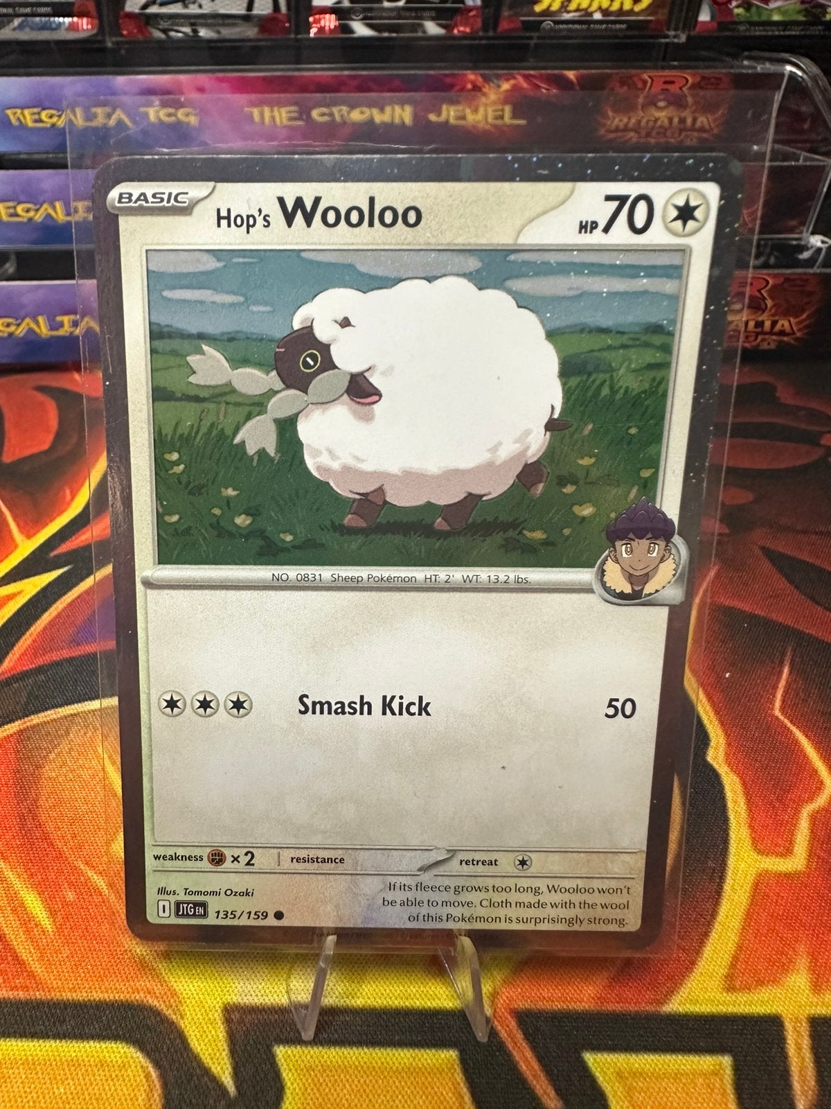Hop's Wooloo (xJTG 135) Journey Together, Ophalen of Verzenden, Zo goed als nieuw, Losse kaart, Foil