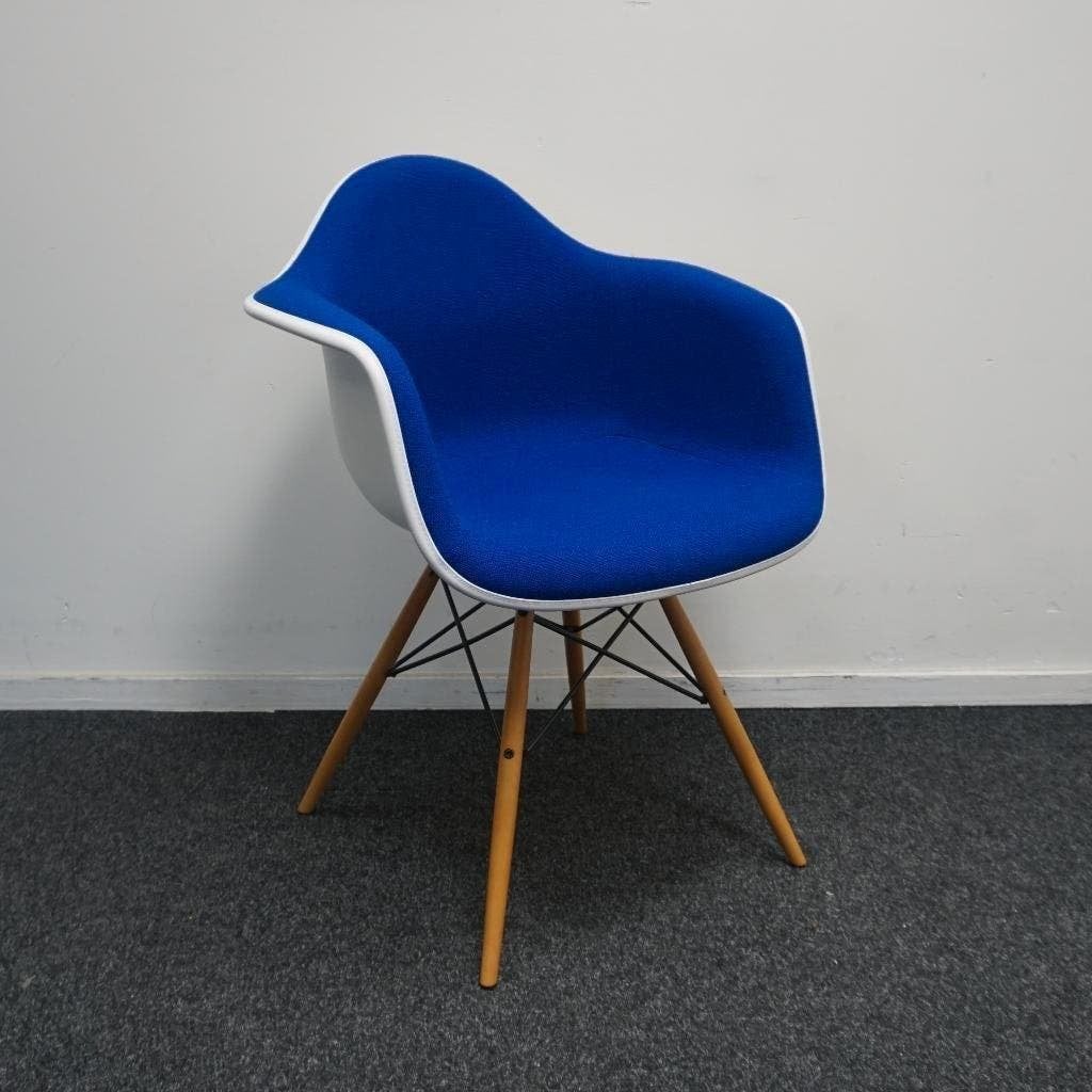 Vitra Eames DAW Design Stoelen | Kuip Stoel | Kobalt Blauw, Gebruikt, Twee, Blauw, .