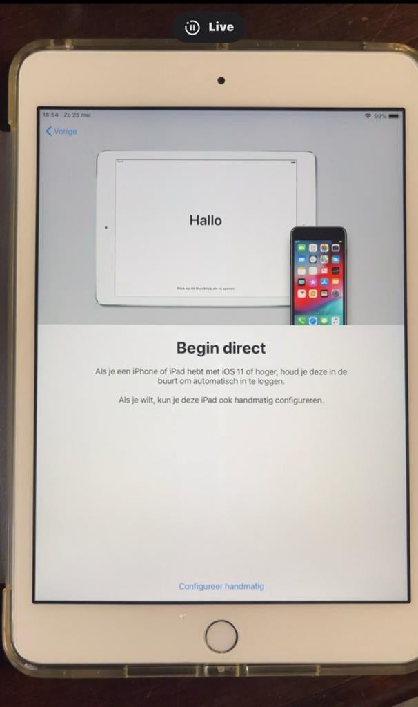 Ruilen ?, Computers en Software, Apple iPads, Wit, Zo goed als nieuw, 16 GB, Apple iPad Mini