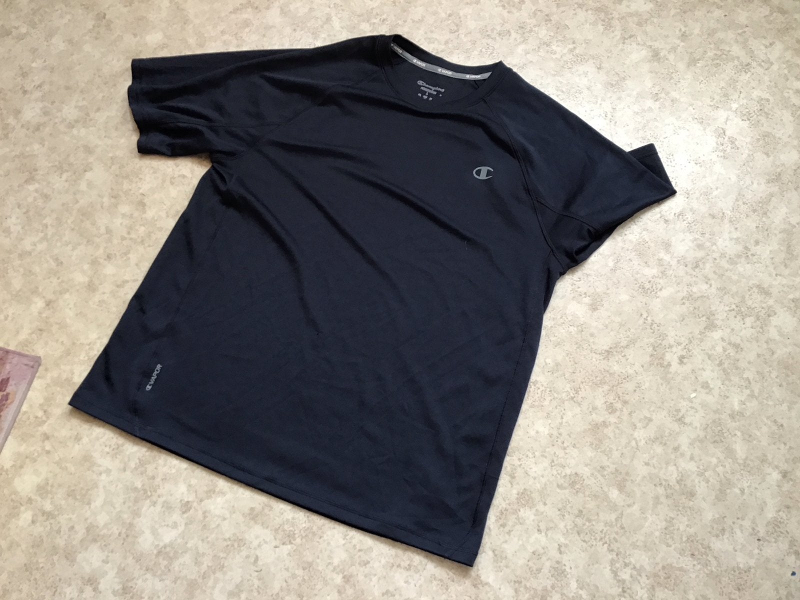 Champion Vapor Performance T-shirt - Maat L, Maat 52/54 (L), Fitness, Zwart, Ophalen of Verzenden