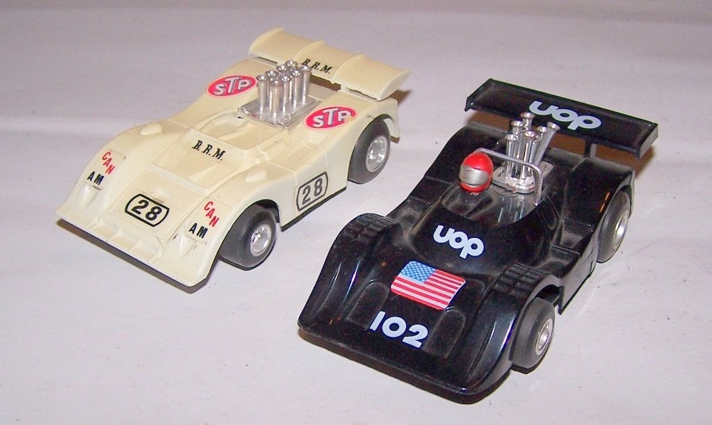 2 x vintage Polistil racebaancars. Zeldzaam/izgs., Overige merken, Onderdelen, Ophalen of Verzenden, Zo goed als nieuw
