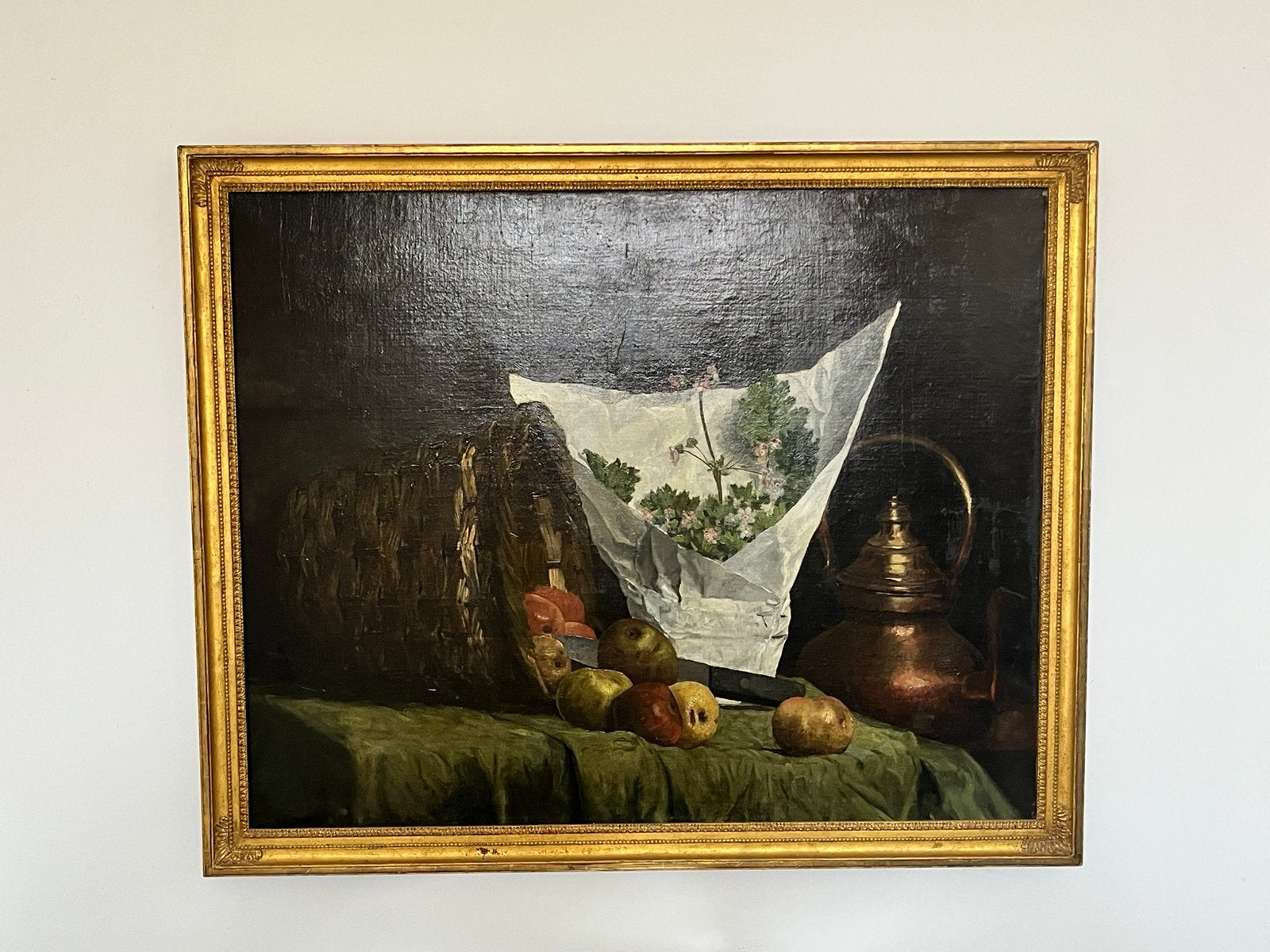 Antiek stilleven. Gesigneerd F. Cinot., Ophalen