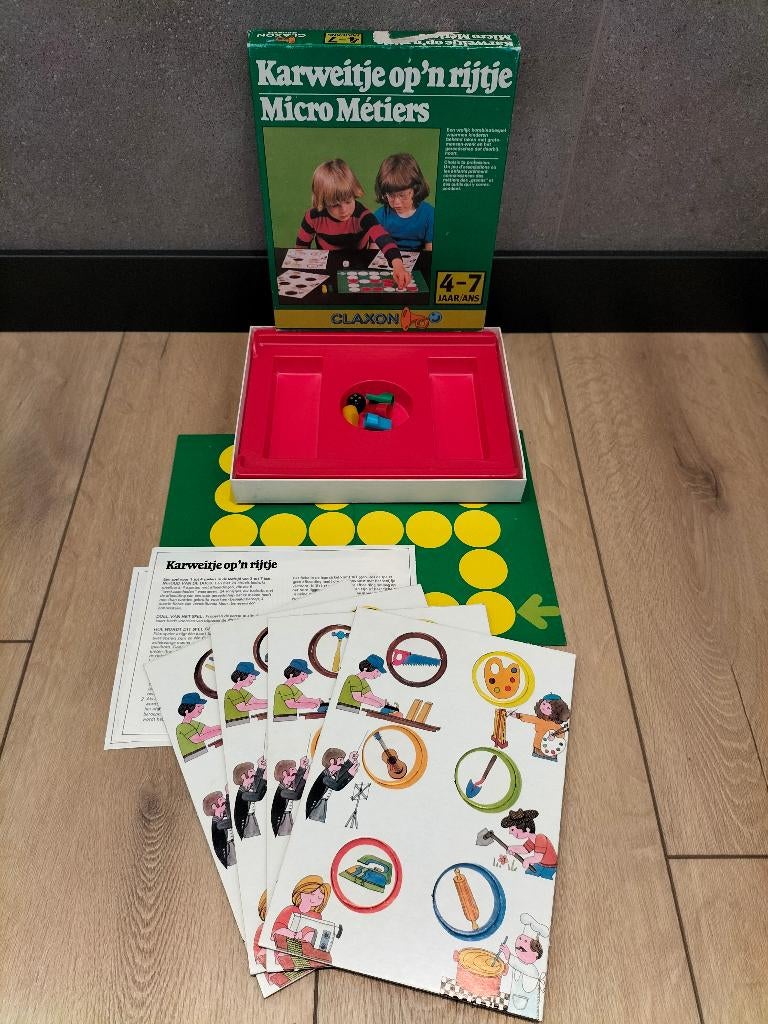 Karweitje op 'n rijtje - spel van Claxon, Een of twee spelers, Ophalen of Verzenden, Gebruikt, Claxon