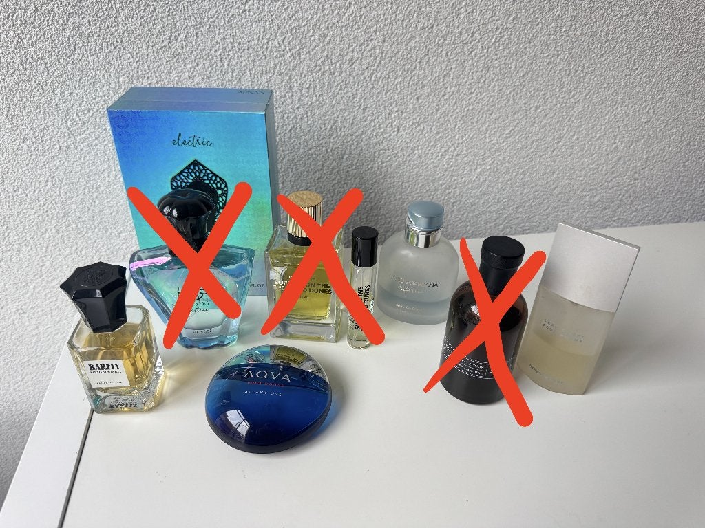 Parfum bundel 4x – Bvlgari, D&G, Issey Miyake, Scotch & Soda, Ophalen of Verzenden, Gebruikt