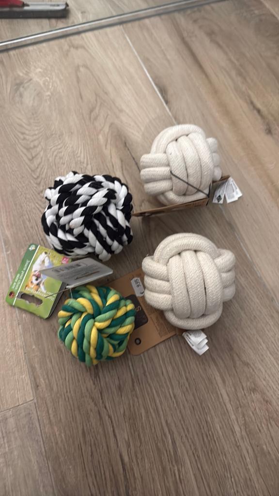 Touw ballen medium en large, Dieren en Toebehoren, Ophalen of Verzenden, Nieuw