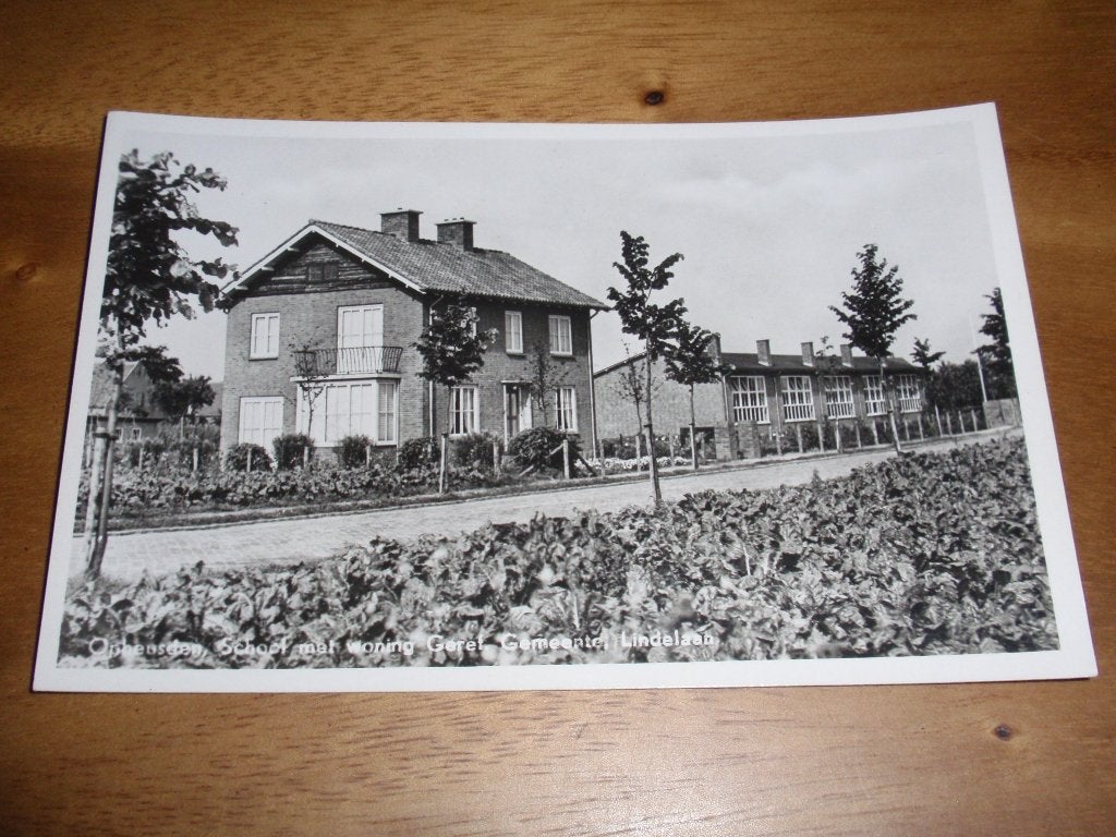 Opheusden School met woning Geref Gemeente Lindelaan, Verzamelen, Verzenden, 1940 tot 1960, Ongelopen, Gelderland