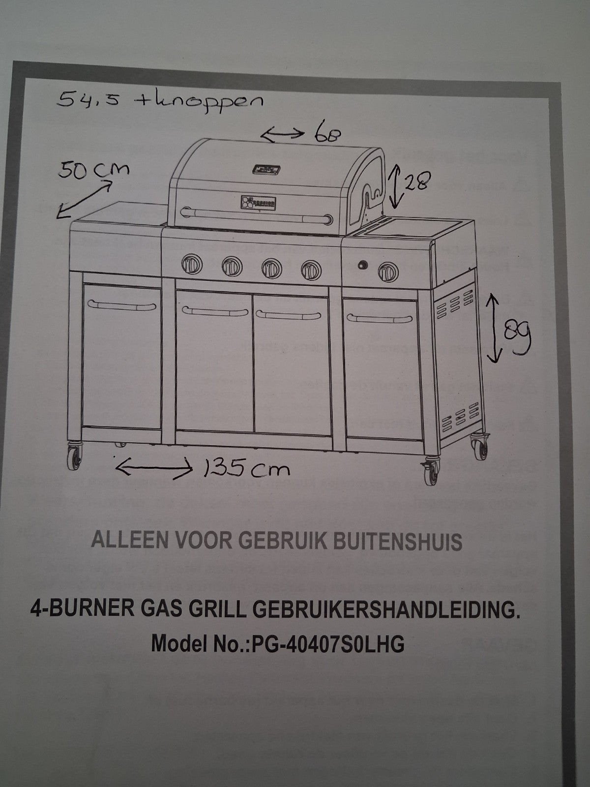 Gas BBQ Aangeschaft en nooit gebruik, met 3 primagaz flessen, Ophalen, Zo goed als nieuw