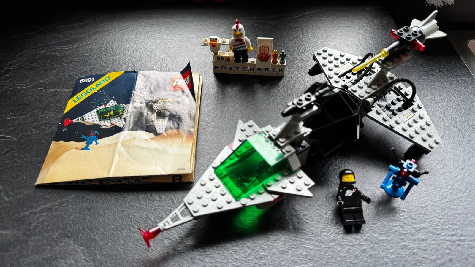 Lego classic space 6891 gamma V laser craft, Compleet, Lego, Ophalen of Verzenden, Zo goed als nieuw