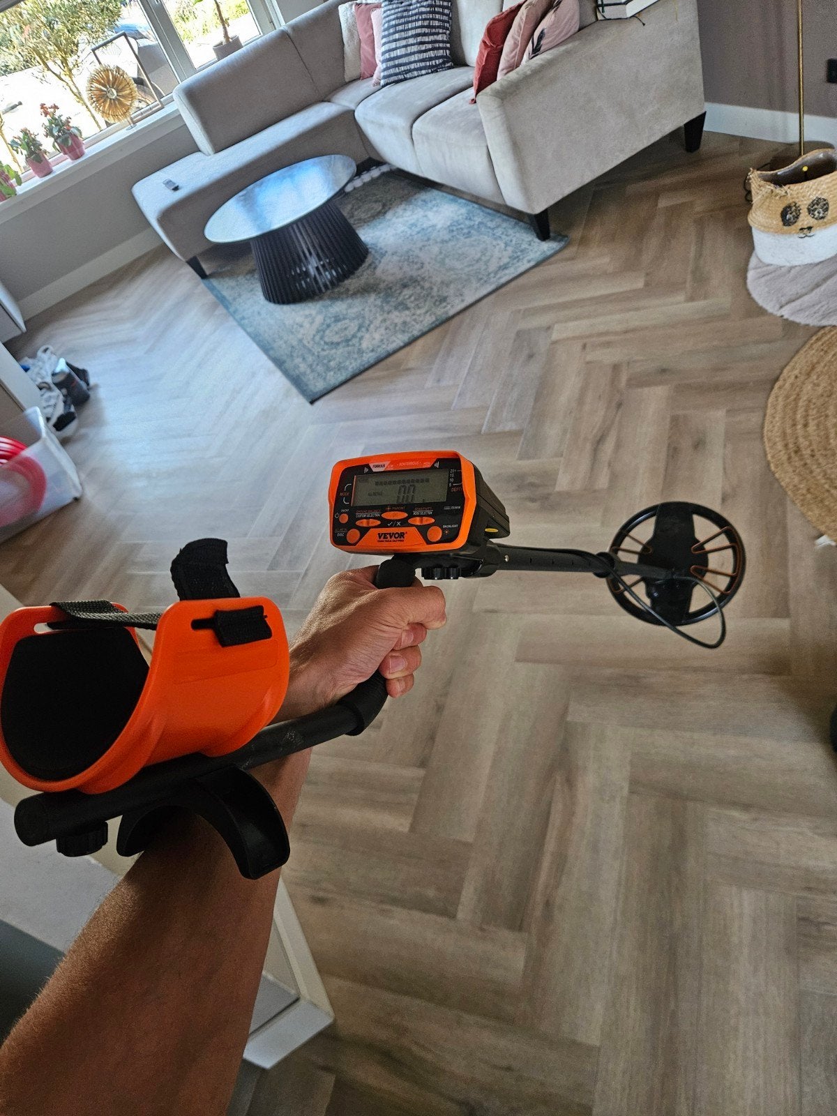 Vevor Metaaldetector met Koptelefoon en Schepje, Overige merken, Ophalen of Verzenden, Zo goed als nieuw, 30 cm of minder