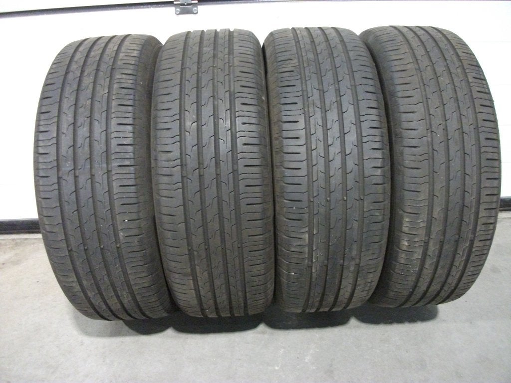 4 x 205/55 16" continental ecocontact-6 zomerbanden 6/7mm!!, Ophalen, Gebruikt, 16 inch, Banden en Velgen
