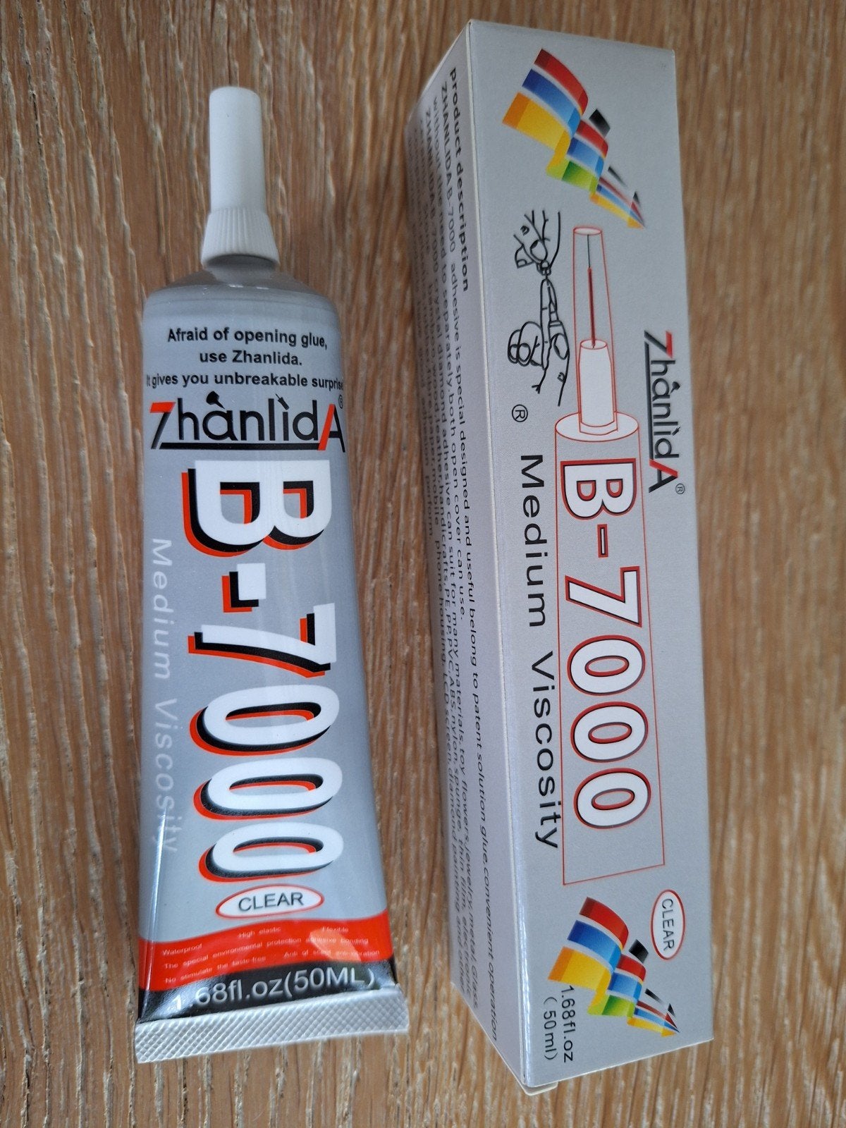 Zhanlida B-7000 Lijm - Medium Viscositeit (50ml), Ophalen of Verzenden, Nieuw