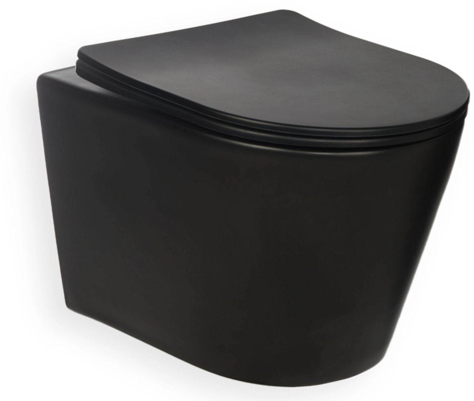TOILET BLUE FOSS WC+SC 49CM SPINFL MAT ZWART., Doe-het-zelf en Verbouw, Ophalen, Nieuw
