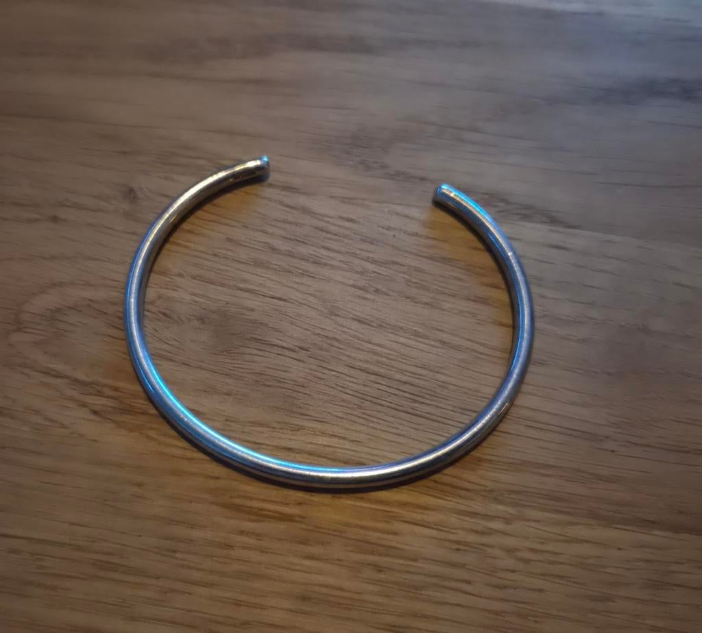 Originele zilveren Trollbeads bangle maat S, Ophalen of Verzenden, Nieuw, Zilver, Zilver