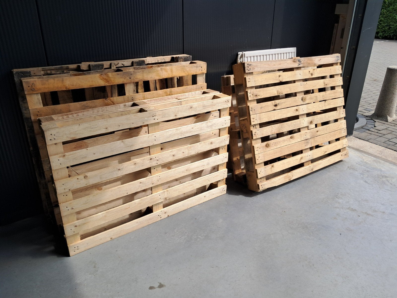 Gratis 7 houten pallets, Ophalen, Overige houtsoorten, Minder dan 200 cm, Pallet