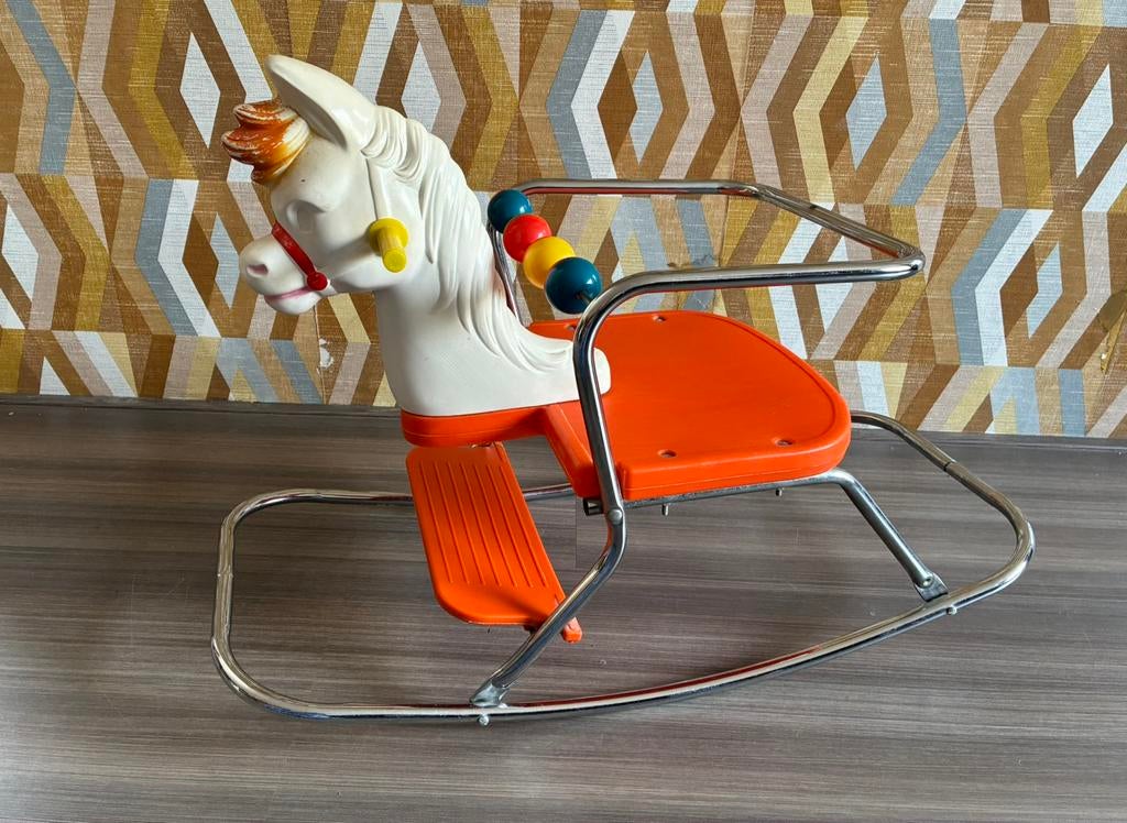 Vintage 70’s hobbelpaard, Gebruikt, Ophalen of Verzenden, Nvt, Nvt