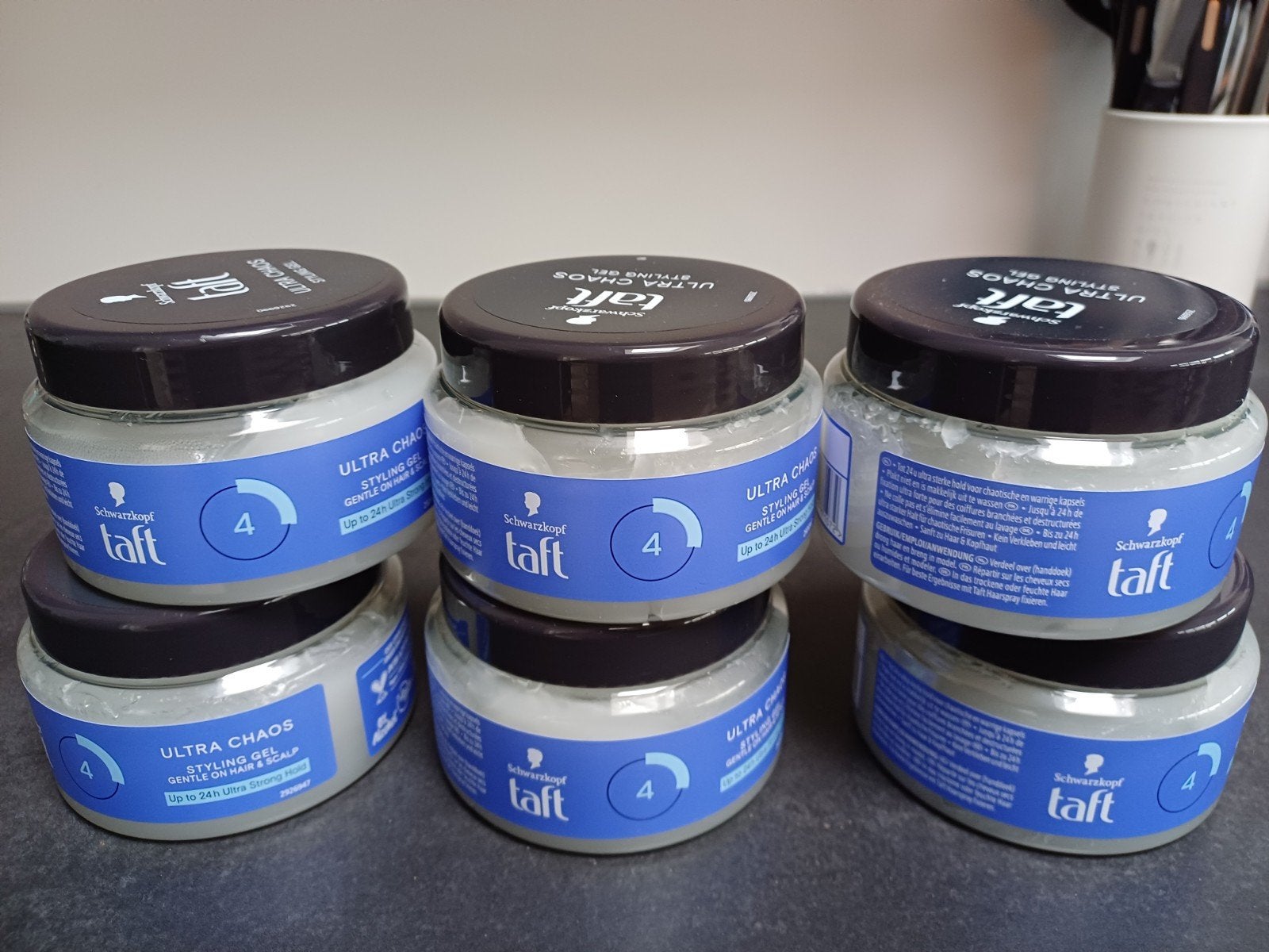 Taft Ultra Chaos Styling Gel - 6 stuks - Nieuw, Ophalen of Verzenden, Nieuw, Gel, Wax, Haarlak of Mousse