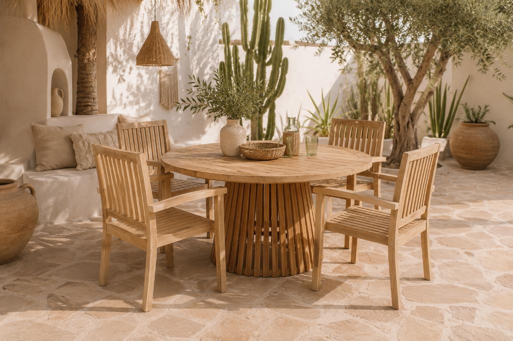 Teakhouten Tuinmeubels Direct Leverbaar  Teakstoelen deals, Tuin en Terras, Tuinmeubel-accessoires, Ophalen, Nieuw