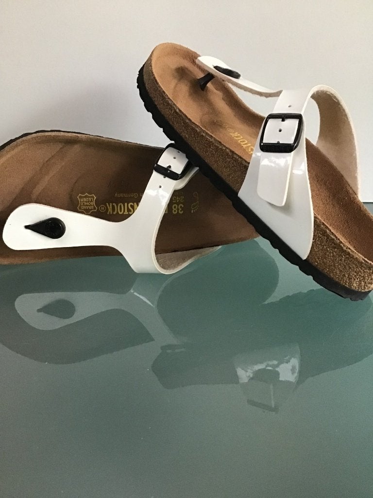 Birkenstock 38 Gizeh | Nieuw! | Wit | Gratis verzenden, Kleding | Dames, Schoenen, Slippers, Verzenden, Wit, Nieuw