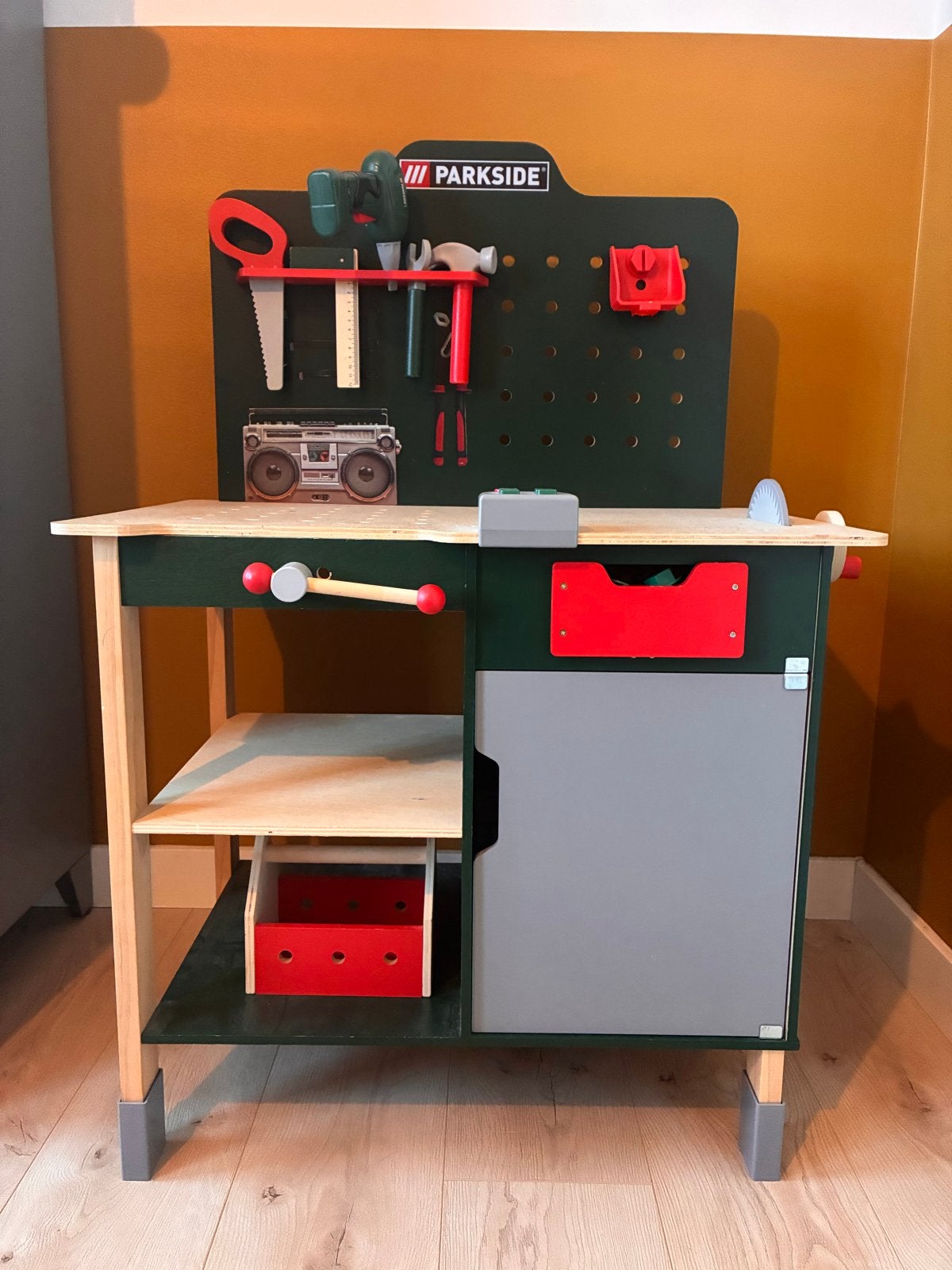 Parkside Kinder Werkbank met Gereedschap, Ophalen of Verzenden, Gebruikt, Bouwen
