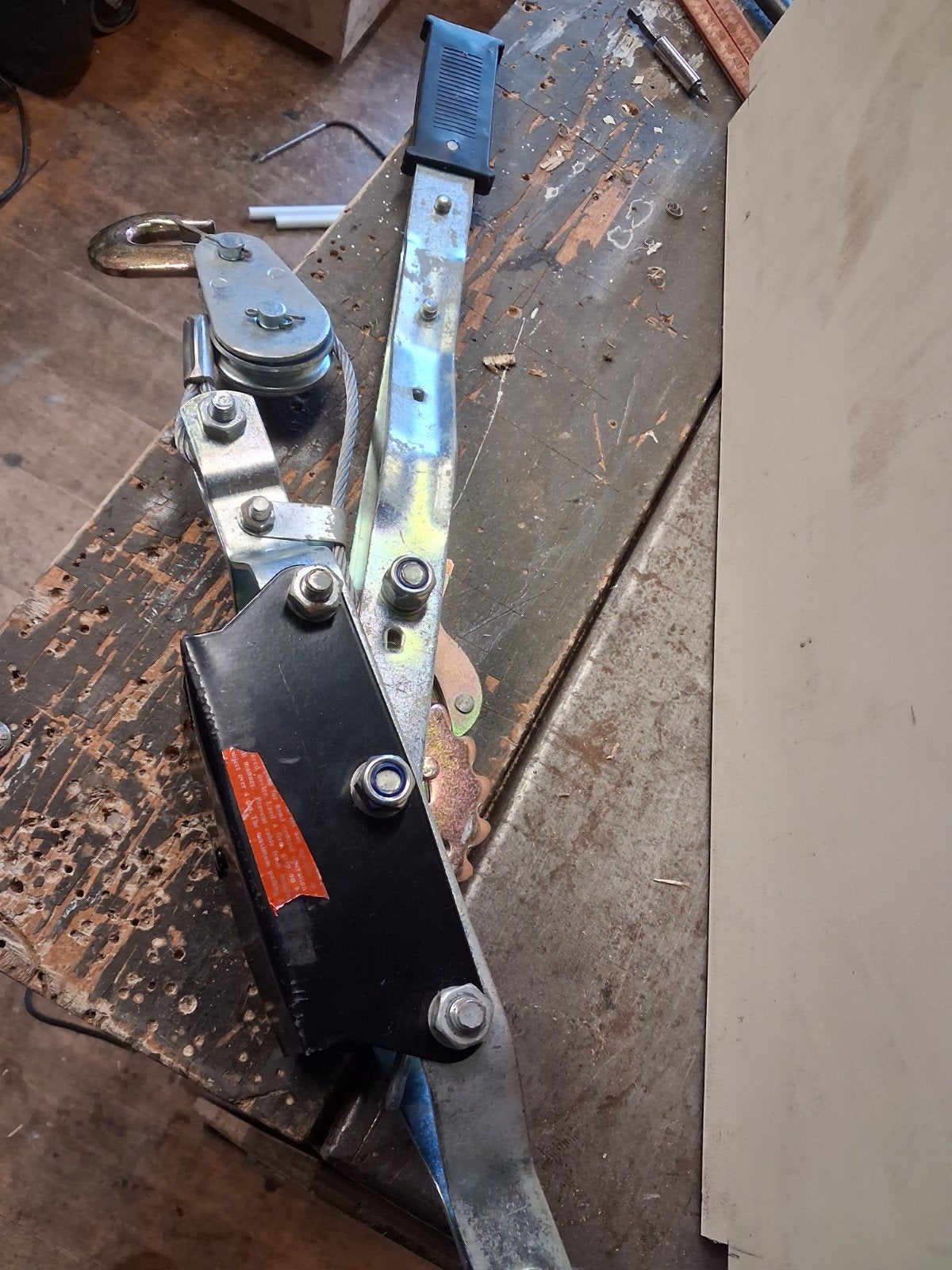 zgan  lier, Ophalen, Zo goed als nieuw, Hydraulisch, Garagekrik