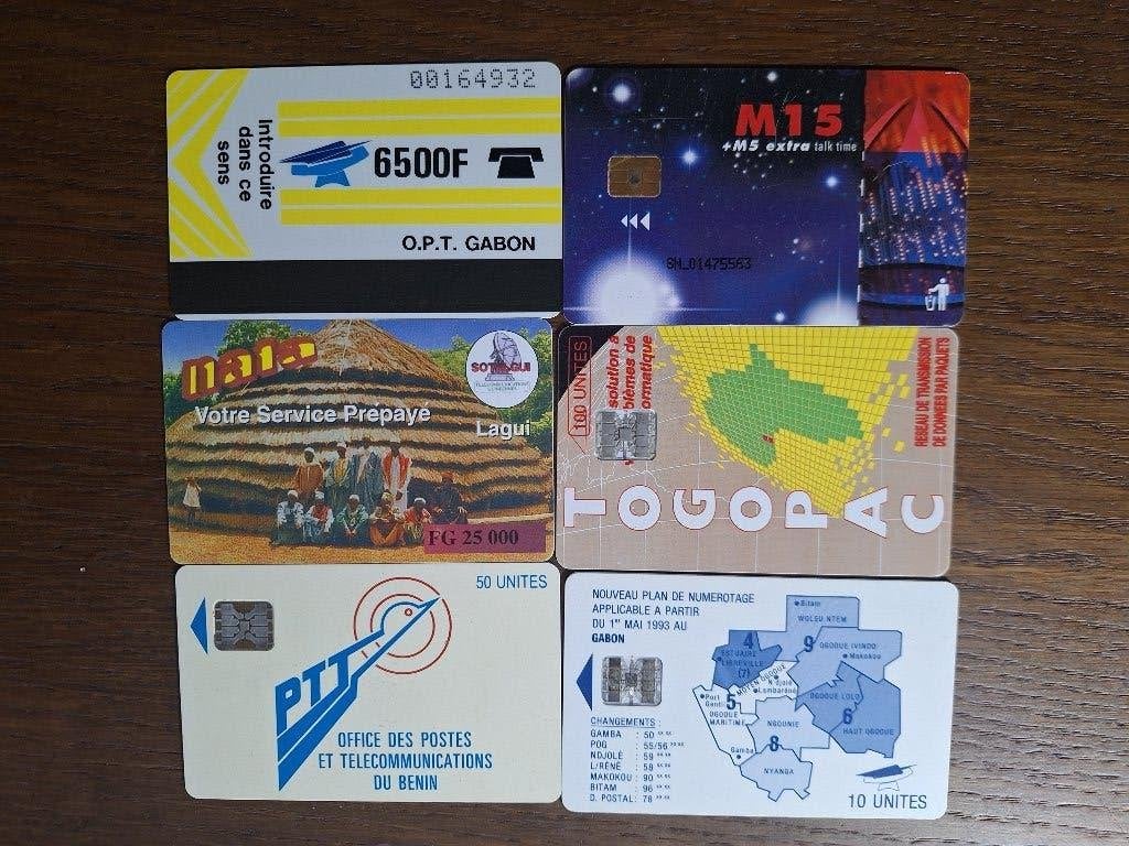 6 interessante telefoonkaarten uit Afrika, Verzamelen, Verzenden
