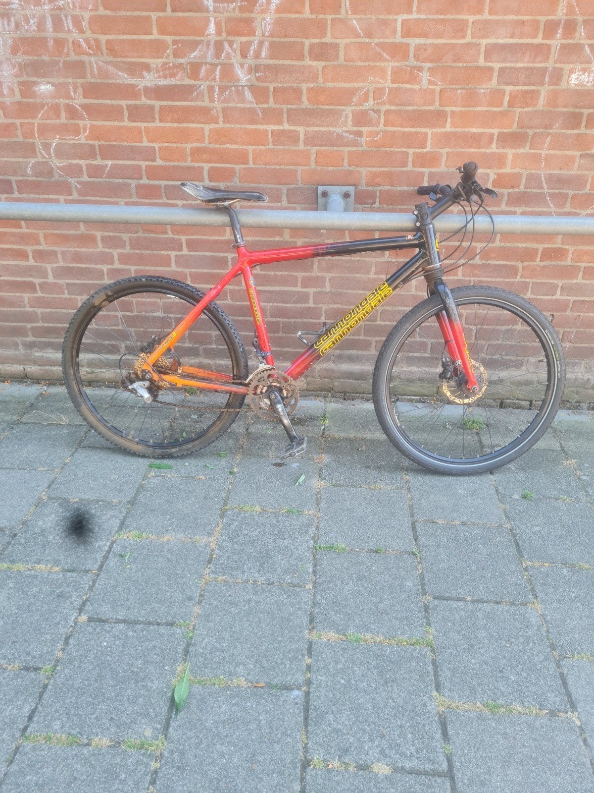 mountainbike Cannondale 26inch 3/7 versnellingen doet prima, Gebruikt, Hardtail, Schijfrem, Ophalen