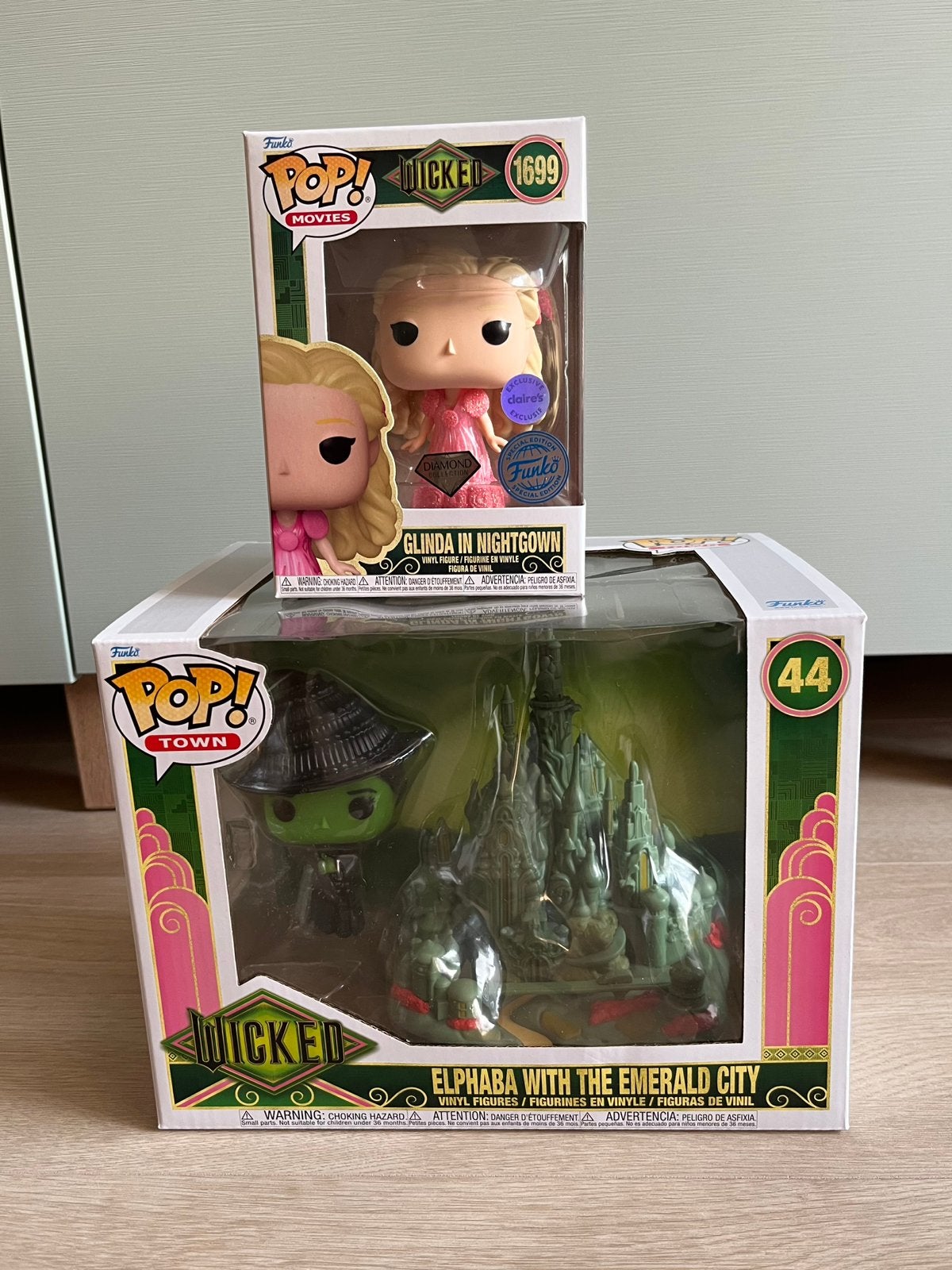 Wicked Funko pops Glinda 1699 and Elphaba 44, Ophalen of Verzenden, Zo goed als nieuw