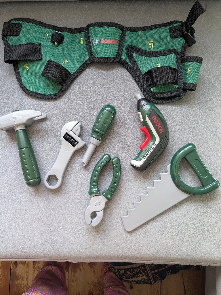 Speelgoed Gereedschapsriem Bosch - Compleet, Ophalen, Zo goed als nieuw