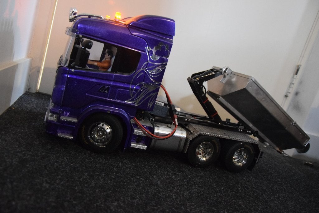 Tamiya hydraulisch afzetbak 1:14 truck, Elektro, Gebruikt, Auto offroad, Schaal 1:14