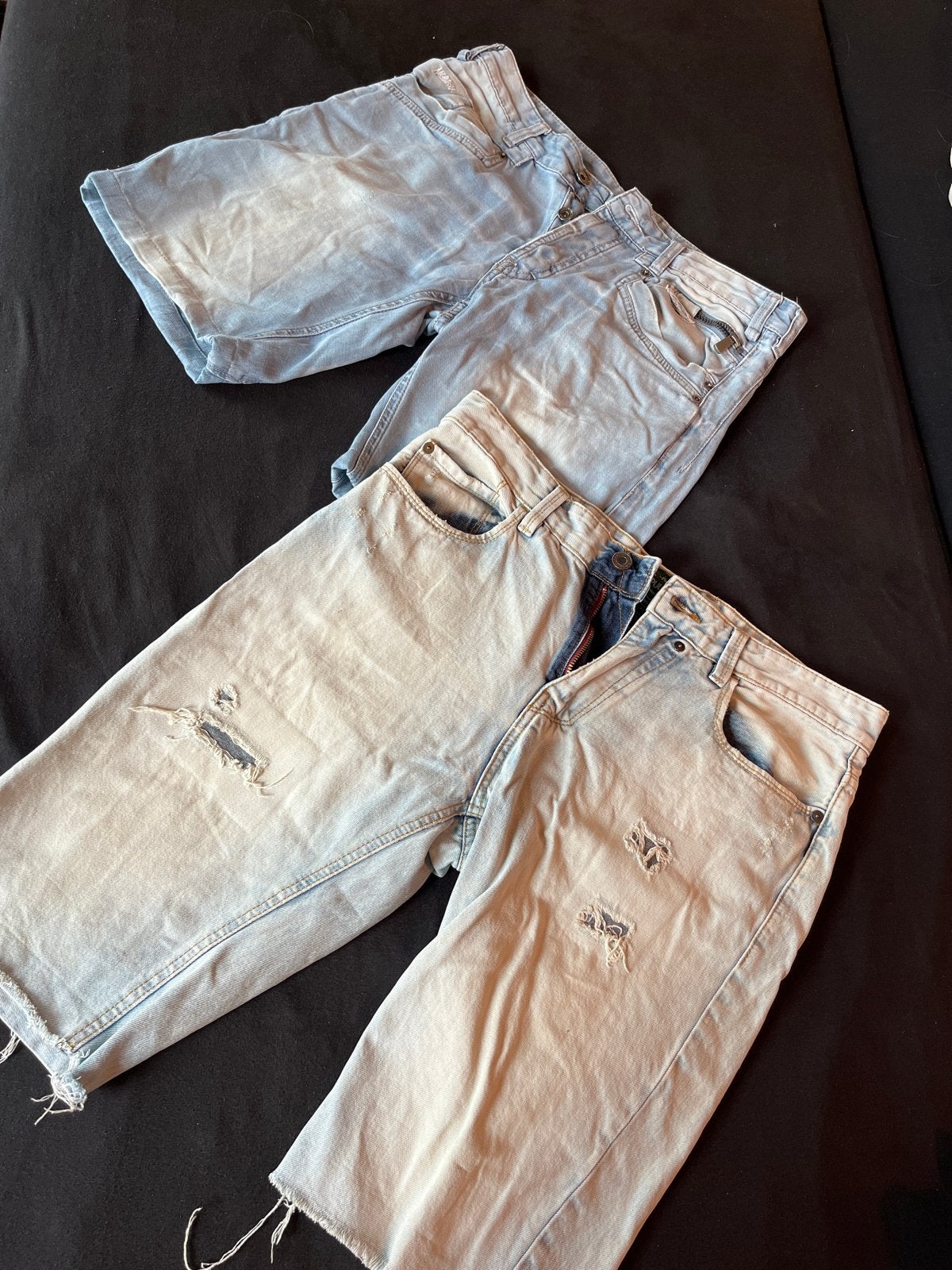 2x Heren spijkerbroek shorts - Pull&Bear en Nielsson, Ophalen of Verzenden, Gedragen, Maat 48/50 (M), Blauw