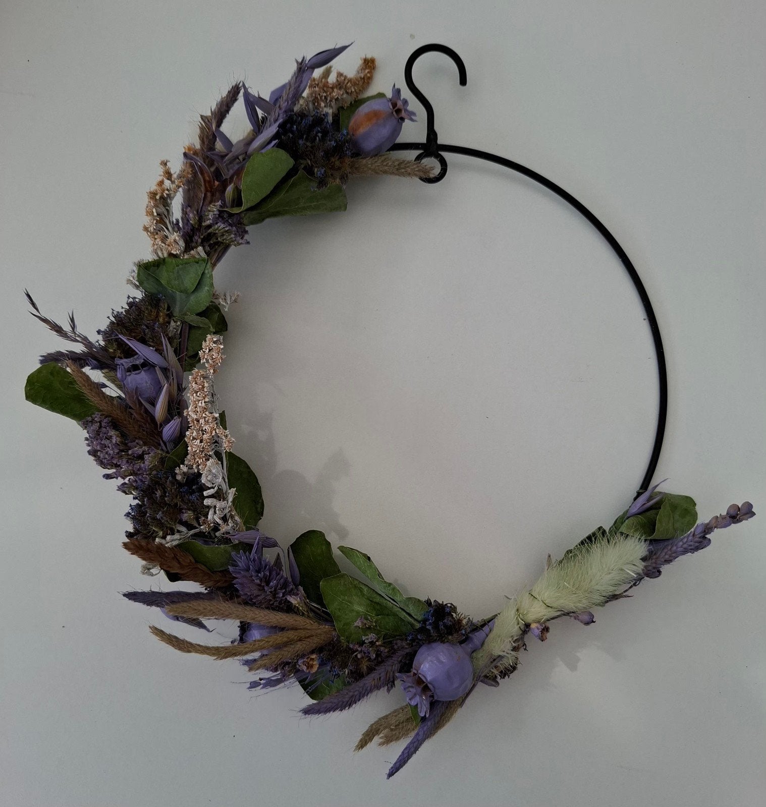 ring met haak opgemaakte droogbloemen, Ophalen, Nieuw