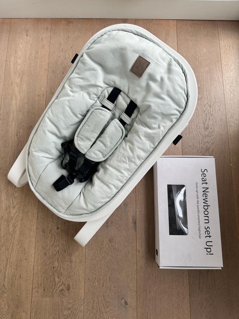 Kidsmill Wipstoel met Newborn Set Up, Gebruikt, Wipstoel, Met gordel(s) of riempje(s), Ophalen