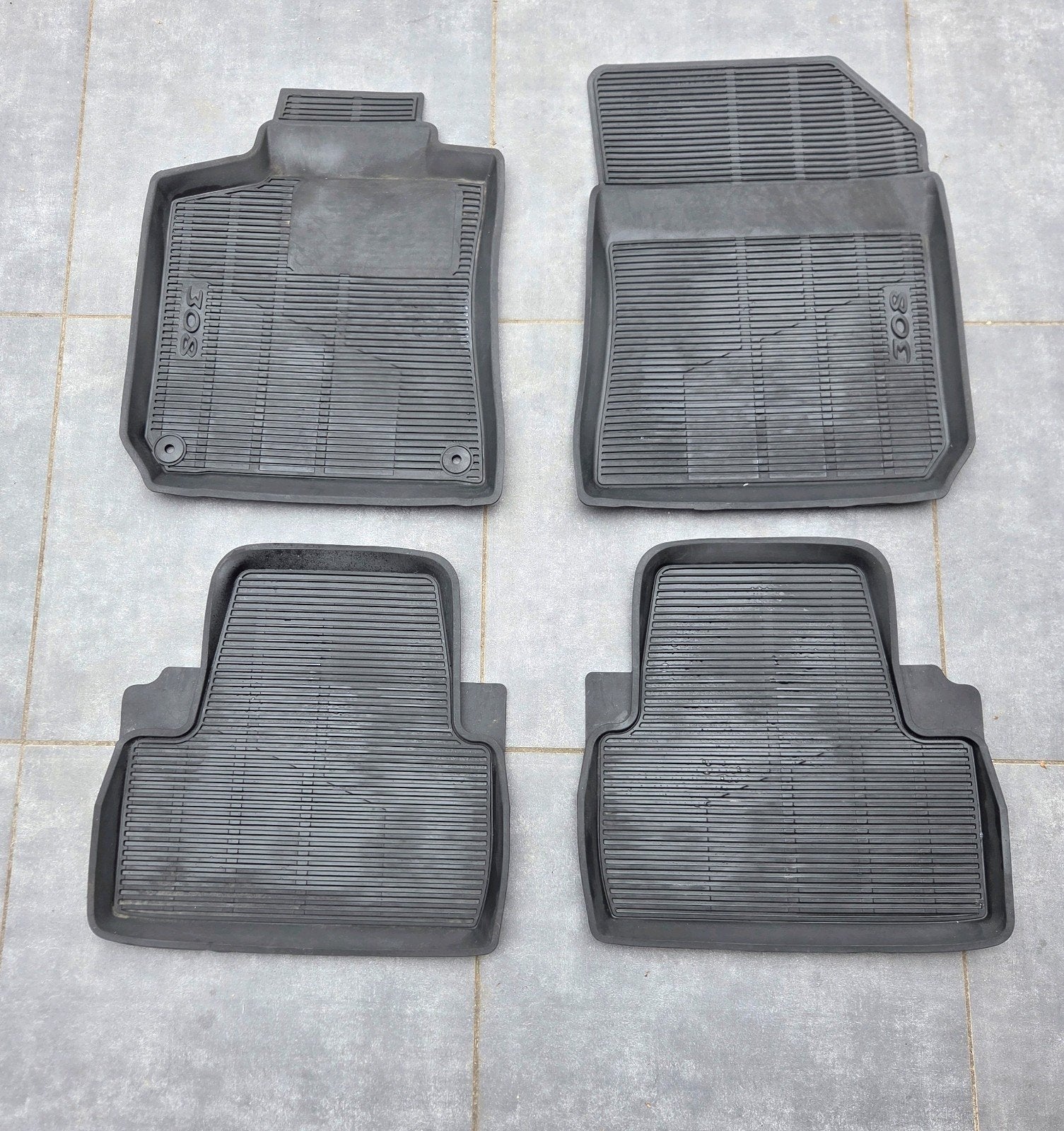 Rubberen Mattenset Peugeot 308 SW (vanaf 2014), Ophalen of Verzenden, Gebruikt