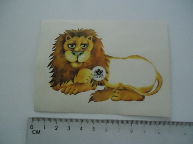 sticker oud RPS Leeuw strip logo ing postbank retro, Verzenden, Zo goed als nieuw, Bedrijf of Vereniging