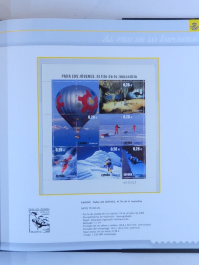 SPANJE/SP.ANDORRA 2005 - cpl. jaarboek - (J300) - 2/2 -, Ophalen of Verzenden, Buitenland
