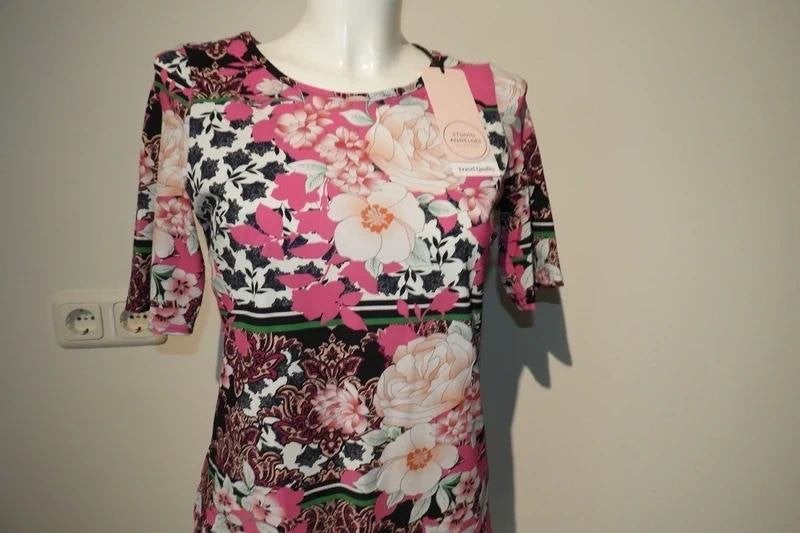 Studio Anneloes stretch truitje bloemen print kleur Nieuw XS, Studio Anneloes, Nieuw, Korte mouw, Maat 34 (XS) of kleiner