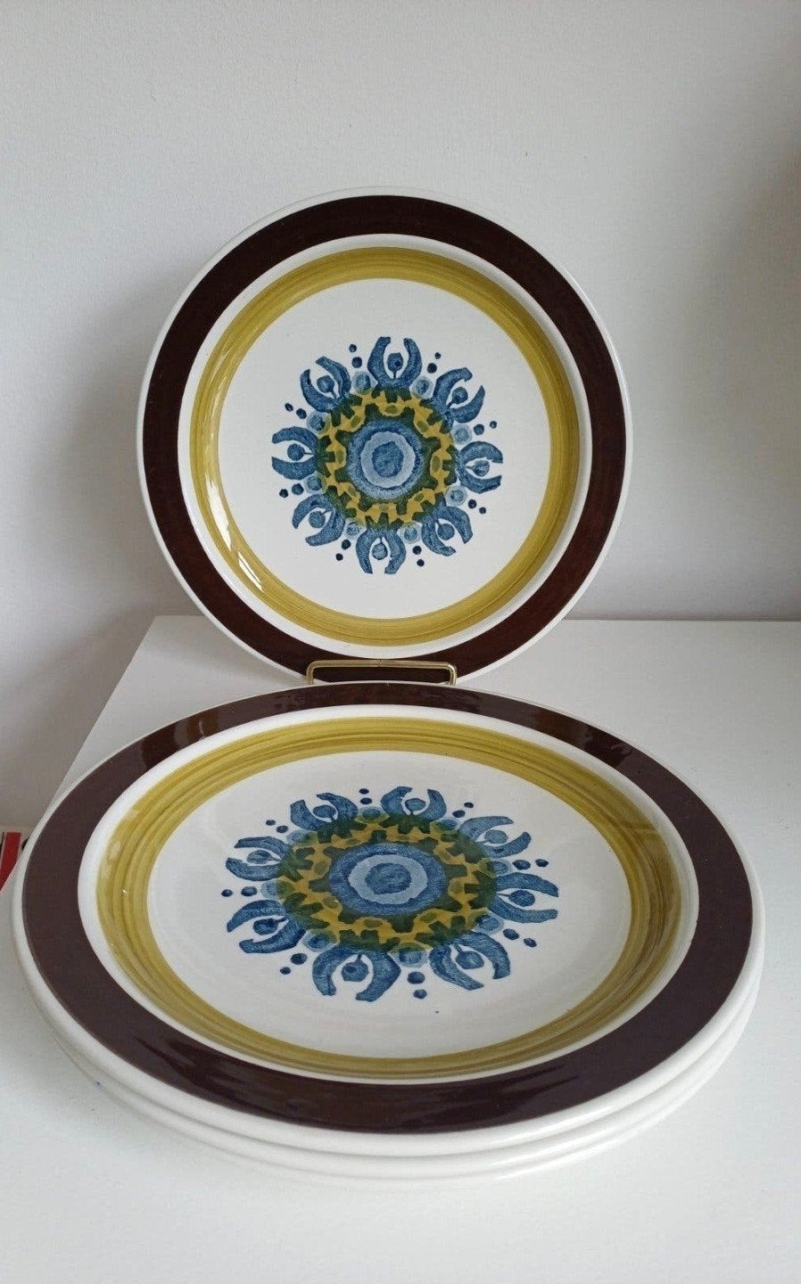 Dinerborden 4x Burleigh Ironstone serie Castile, Antiek en Kunst, Ophalen of Verzenden
