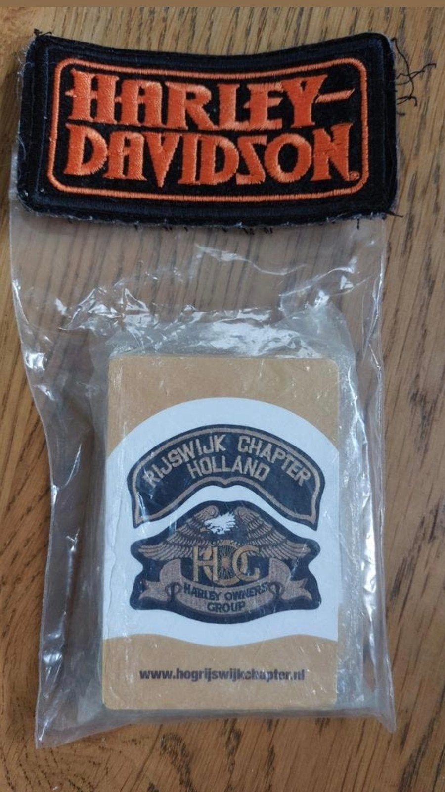 Harley Davidson patch en kaartspel, Ophalen of Verzenden, Nieuw