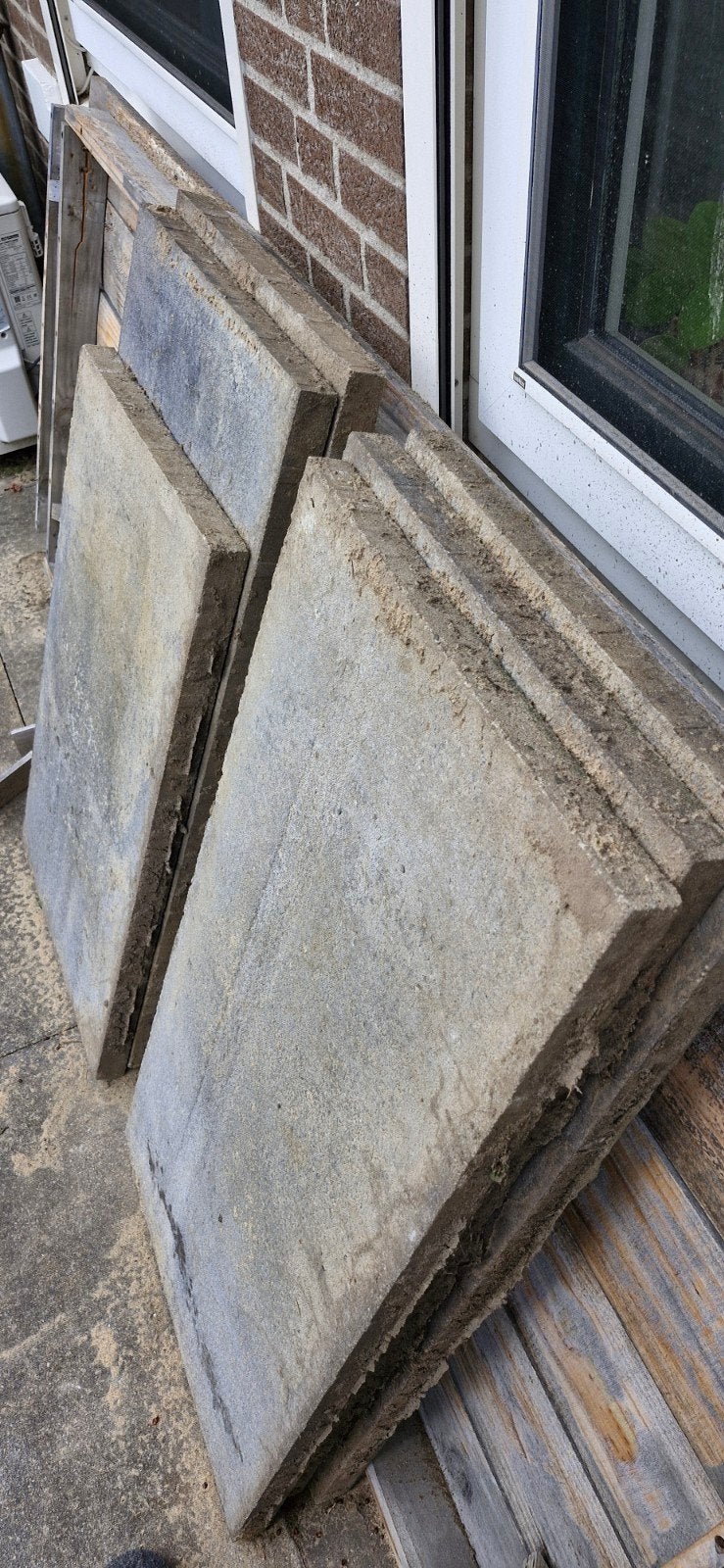 Betonnen tuintegels - Ideaal voor terras of pad, Tuin en Terras, Tegels en Klinkers, Ophalen, Gebruikt, Minder dan 5 m², Beton