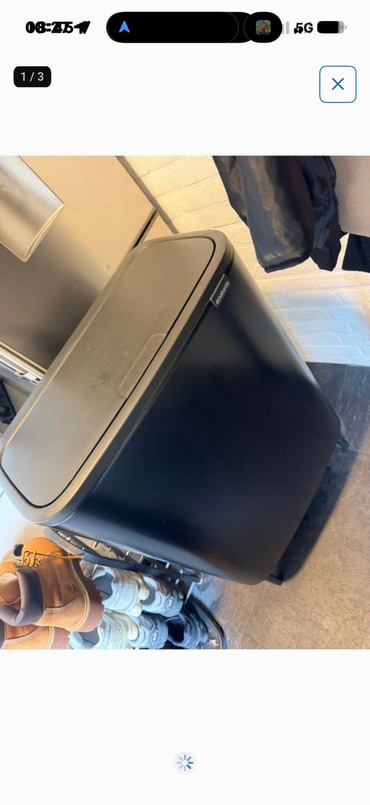 Prullenbak/brabantia/bakken/kliko/prullenmand/touchbin/bakje, Ophalen, Zo goed als nieuw, Rvs