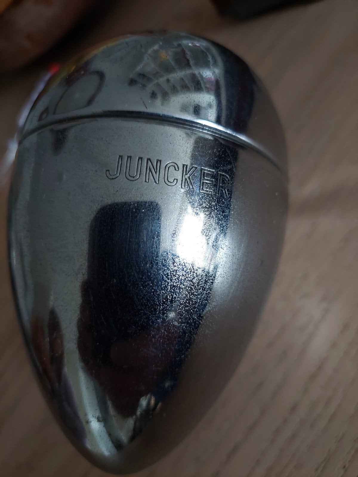 Oude Juncker Fietskoplamp - Vintage Fietsverlichting, Ophalen of Verzenden, Gebruikt, Dynamo, Voorlicht