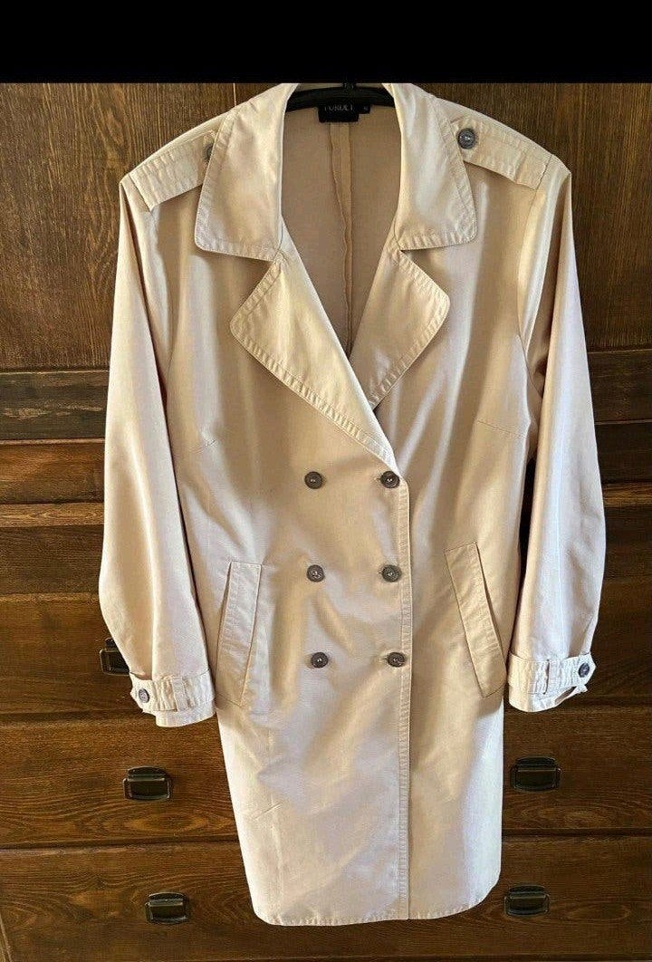 Purdey trenchcoat dames XL beige, Beige, Maat 46/48 (XL) of groter, Ophalen of Verzenden, Zo goed als nieuw