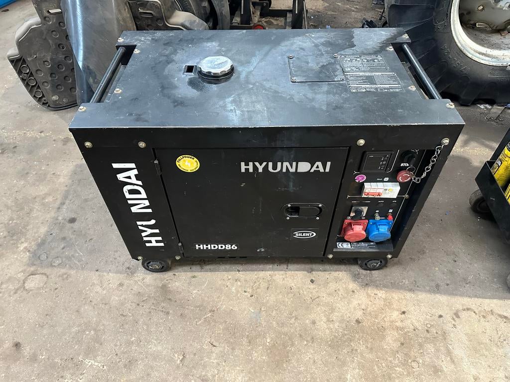 Gebruikte Hyundai HHDD86 Stroomgenerator - Stil en Krachtig, Doe-het-zelf en Verbouw, Ophalen of Verzenden, Gebruikt