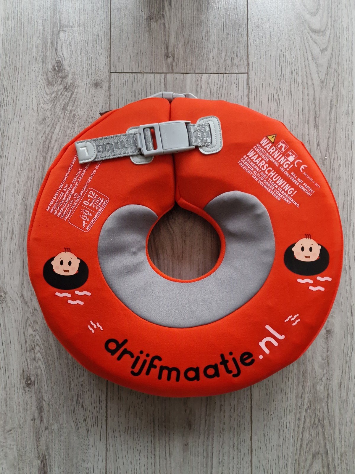 Drijfmaatje rood baby zwemband nekring babyfloat, Kinderen en Baby's, Jongetje of Meisje, Ophalen of Verzenden, Zo goed als nieuw
