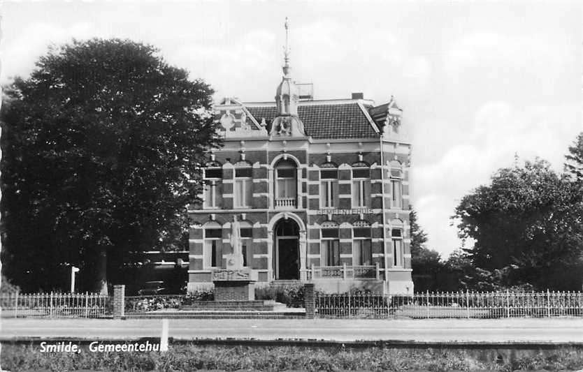 300-332-029 Smilde Gemeentehuis, Verzenden, Voor 1920, Drenthe